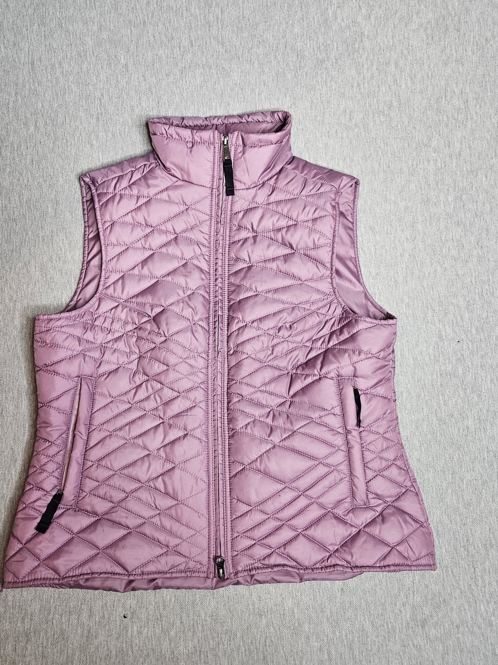Royal Robbins Womens Quilted Puffer Vest Packable Mauve Pink Full Zip Sz M